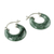 Jade hoop earrings, 'Zacapa Forest' - Green Jade Hoop Earrings (image 2c) thumbail