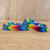 Glasperlen-Armbänder, (Paar) - mehrfarbige Glasperlenarmbänder (Paar)