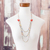 Mehrreihige Perlenkette - Mehrsträngige Halskette aus mehrfarbigen Perlen