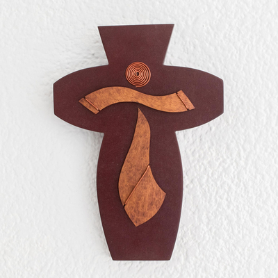 Wood cross, Christs Gift of Love (9 inch)