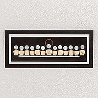 Wood wall art, 'Sharing the Last Supper' - Modern Gourd Accent Black Wood Plaque of the Last Supper