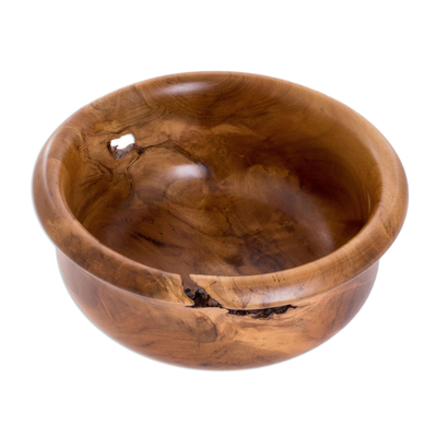Handmade Decorative Teak Wood Bowl