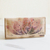 Bedruckte Lederbrieftasche - Handgefertigte Geldbörse aus Leder mit Blumenmuster