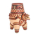 Ceramic decorative vase, 'Ancient Serpent' - Pre-Hispanic Style Walking Serpent Decorative Ceramic Vessel