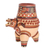 Ceramic decorative vase, 'Ancient Serpent' - Pre-Hispanic Style Walking Serpent Decorative Ceramic Vessel