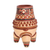 Dekorative Keramikvase – Dekoratives Keramikgefäß mit wandelnder Schlange im prähispanischen Stil