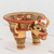 Keramikgefäß - Prähispanisches Jaguar-Zeremoniengefäß aus Keramik