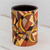 Dekorative Terrakottavase – Handgefertigte, kubistisch inspirierte Dekovase