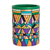 Dekorative Terrakotta-Vase, 'Triangulation' - Handgefertigte geometrische dekorative Vase