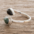 Jade wrap ring, 'This and That' - Two Color Jade Wrap Ring (image 2b) thumbail