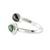 Jade wrap ring, 'This and That' - Two Color Jade Wrap Ring (image 2c) thumbail