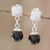 Jade dangle earrings, 'Precious Power' - Two-Color Jade Dangle Earrings (image 2) thumbail