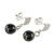 Jade and rose quartz dangle earrings, 'Life Power' - Handmade Jade and Rose Quartz Earrings (image 2c) thumbail