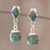 Pendientes colgantes de jade, 'Maya Balance' - Pendientes colgantes de jade verde