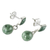 Jade dangle earrings, 'Maya Balance' - Green Jade Dangle Earrings (image 2c) thumbail
