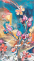 'Beneath the Water' - Original Signed Costa Rican Fine Art Flower Painting thumbail