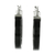 Jade hoop earrings, 'Synchronicity in Black' - Artisan Black Jade Hoop Earrings thumbail