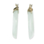 Gold and jade hoop earrings, 'Moonlight Clarity' - Guatemalan White Jade and 10k Gold Hoop Earrings (image 2c) thumbail