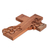 Wood wall cross, 'Growing Faith' - Hand-carved Wooden Cross With Flowers From Guatemala (image 2c) thumbail