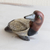 Ceramic figurine, 'Canvasback Duck' - Guatemala Handcrafted Ceramic Canvasback Duck Figurine (image 2) thumbail