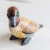 Ceramic sculpture, 'Green-Winged Teal' - Hand-painted Ceramic Duck Patio Sculpture From Guatemala