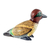 Ceramic sculpture, 'Green-Winged Teal' - Hand-painted Ceramic Duck Patio Sculpture From Guatemala