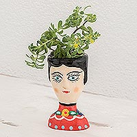 Small ceramic planter, 'Flora' - Small Planter Handmade in Ceramic