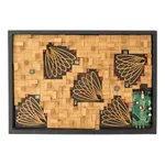 Mixed media wood collage, 'Transhumanism' - Abstract Mixed Media Wood Wall Art Collage from Guatemala