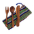 Wood flatware set, 'Dining Out' (3 pieces) - Hand Crafted Wood Utensil Set (3 Pieces) (image 2a) thumbail