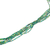 Glass beaded torsade necklace, 'Sirena' - Green Glass Beaded Long Rope Necklace from Guatemala (image 2b) thumbail