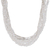 Long beaded torsade necklace, 'Clearly Special' - Clear Beaded Long Necklace (image 2b) thumbail