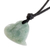 Jade pendant necklace, 'Apple Green Culture of Love ' - Jade Heart Pendant Necklace in Apple Green from Guatemala (image 2c) thumbail