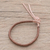 Leather macrame bracelet, 'Survivor' - 2-Tone Brown Leather Macrame Bracelet from Guatemala thumbail