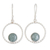 Jade-Ohrringe - Ohrringe aus Sterlingsilber und apfelgrüner Jade aus Guatemala
