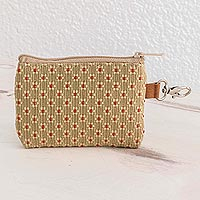 Cotton coin purse, 'Spring Ditsy' - Flowered Cotton Coin Purse