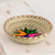 Natural fiber decorative basket, 'Rainbow Star' - Rainbow Star Natural Fiber Decorative Basket from Guatemala thumbail