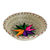 Natural fiber decorative basket, 'Rainbow Star' - Rainbow Star Natural Fiber Decorative Basket from Guatemala (image 2a) thumbail