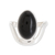 Jade cocktail ring, 'Connection to the Earth' - Oval Black Jade Cocktail Ring from Guatemala thumbail