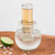 Vaso de tequila de vidrio soplado, 'Perfect Sip' - Vaso de Tequila Artesanal con Recipiente para Hielo