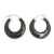 Jade hoop earrings, 'Woodland Spirit' - Green Jade and Sterling Silver Hoop Earrings from Guatemala thumbail
