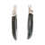 Jade hoop earrings, 'Woodland Spirit' - Green Jade and Sterling Silver Hoop Earrings from Guatemala (image 2d) thumbail