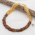 Glass beaded torsade necklace, 'Golden Harmony' - Metallic Glass Beaded Torsade Necklace NOVICA Guatemala (image 2) thumbail