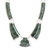 Halskette mit Jade-Anhänger - Dunkelgrüne Jade-Anhänger-Halskette aus Guatemala