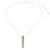 Jade pendant necklace, 'Pendulum in Apple Green' - Apple Green Jade Pendant Necklace from Guatemala thumbail
