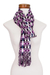 Cotton scarf, 'San Juan Colors' - Hand Loomed Cotton Scarf