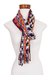 Cotton scarf, 'San Juan Sunset' - Multicolored All-Cotton Scarf