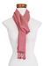 Cotton scarf, 'Flowers of Spring' - Fringed All-Cotton Scarf for Women (image 2b) thumbail