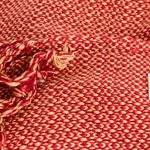 Cotton scarf, 'Paprika Spice' - Guatemalan Hand Loomed Paprika and Yellow Colored Scarf