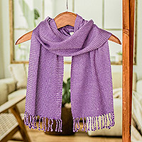 Featured review for Cotton scarf, Wisteria