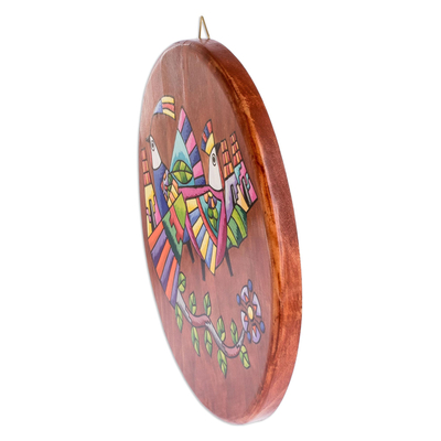 Placa decorativa de madera (10 pulgadas) - Placa de pared de madera hecha a mano (10 pulgadas)